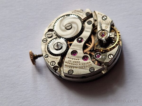Share Ulysse Nardin Chronometre watch movement Vintage Corp of America