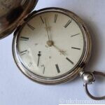 Solid Silver Liverpool Key Winding Full Hunter Pocket Watch