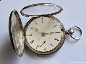 Solid silver Key winding watch Liverpool and Albert Pocket watch full hunter 5 Solid Silver Liverpool Key Winding Full Hunter Pocket Watch