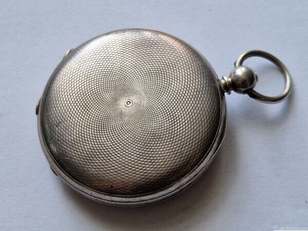 Solid Silver Liverpool Key Winding Full Hunter Pocket Watch