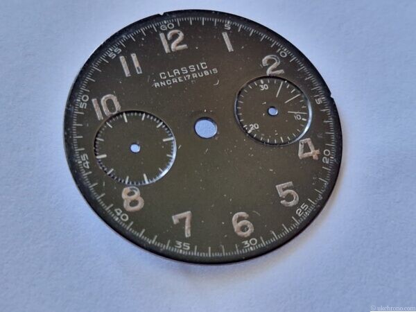 Urofa 59 watch dial by Kurtz