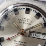 Vintage SWISS EMPEROR Cal. AS 5008 Automatic ALARM 25 Jewels Watch Day Date