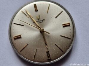 Vintage UNIVERSAL Geneve watch movement inc dial and hands Hand winding cal 1005 intage-UNIVERSAL-Geneve-watch-movement-inc-dial-and-hands-Hand-winding-cal-1005