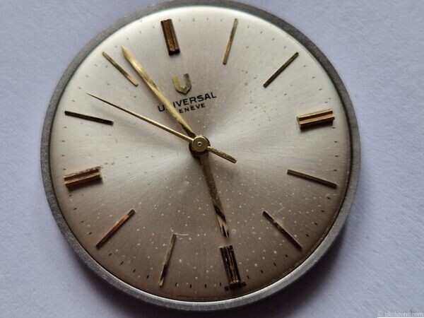 intage-UNIVERSAL-Geneve-watch-movement-inc-dial-and-hands-Hand-winding-cal-1005