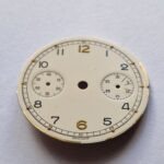 Military Lemania chronograph dial