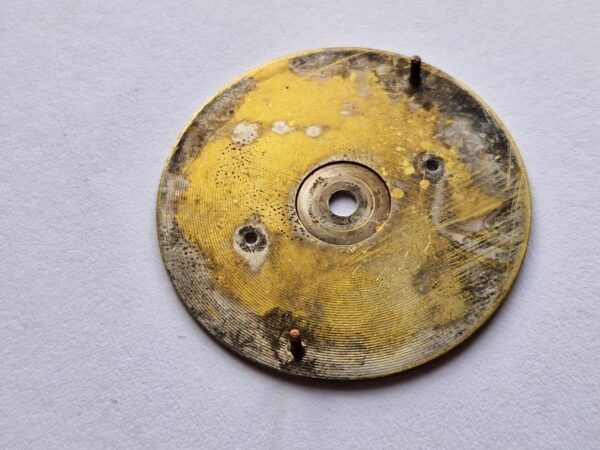 Military Lemania chronograph dial