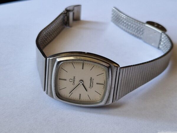 Vintage Ladies Omega Seamaster Quartz Watch Stainless Steel Case & Bracelet