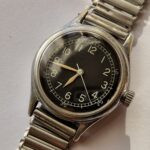 WW2 Military Bulova Type A-11 watch on Military Bonklip bracelet