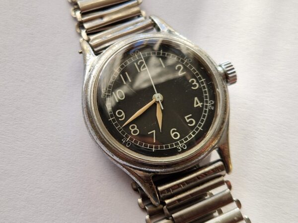 WW2 Military Bulova Type A-11 watch on Military Bonklip bracelet