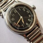 WW2 Military Bulova Type A-11 watch on Military Bonklip bracelet