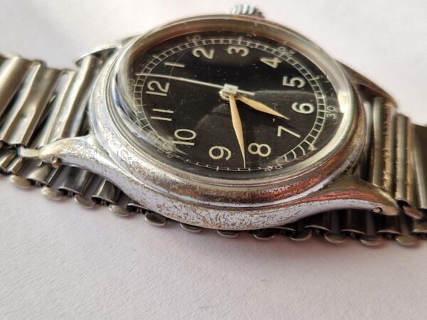 WW2 Military Bulova Type A-11 watch on Military Bonklip bracelet