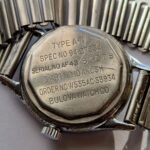 WW2 Military Bulova Type A-11 watch on Military Bonklip bracelet