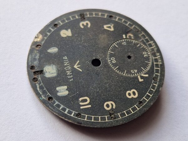 Dirty Dozen WWW British military Lemania watch dial