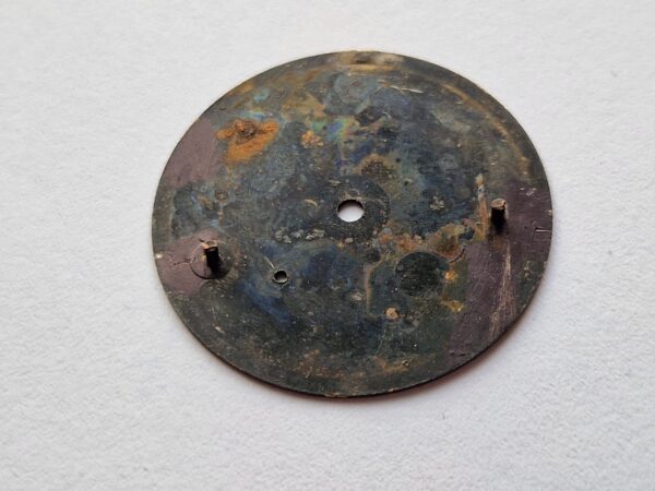 Dirty Dozen WWW British military Lemania watch dial back side