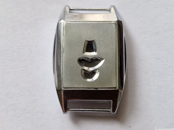 Art Deco Jump Hour Wristwatch Case Swiss Chrome Case Unused