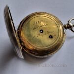silver Enamel Full hunter Cylinder pocket watch