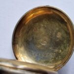 silver Enamel Full hunter Cylinder pocket watch