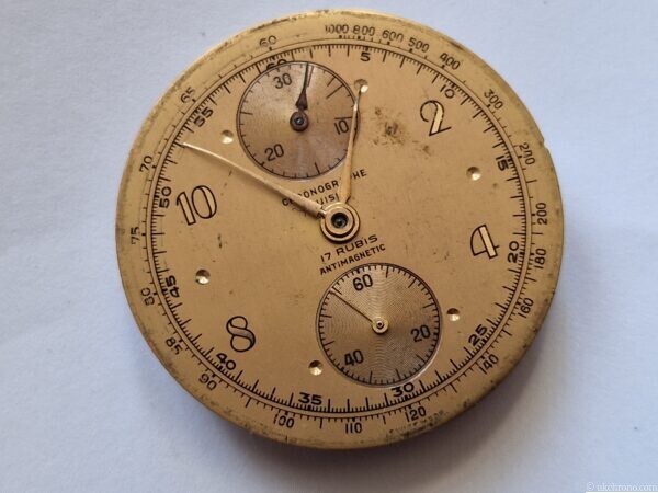 Chronographe Suisse Venus Cal. 170 Chronograph Movement with Dial