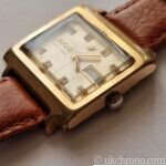 vintage ENICAR Sherpa 100 watch TV Cased Gold plated