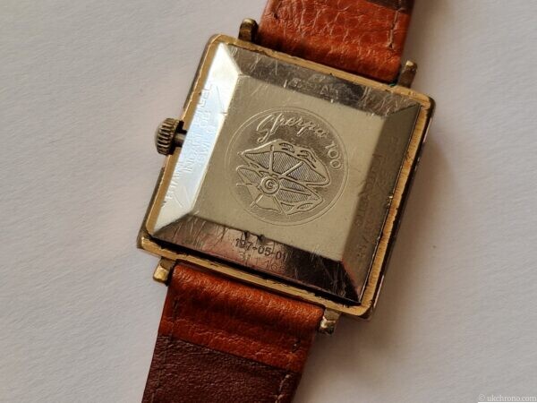 vintage ENICAR Sherpa 100 watch TV Cased Gold plated
