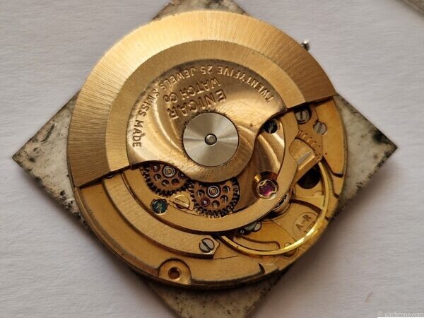 vintage ENICAR Sherpa 100 watch TV Cased Gold plated