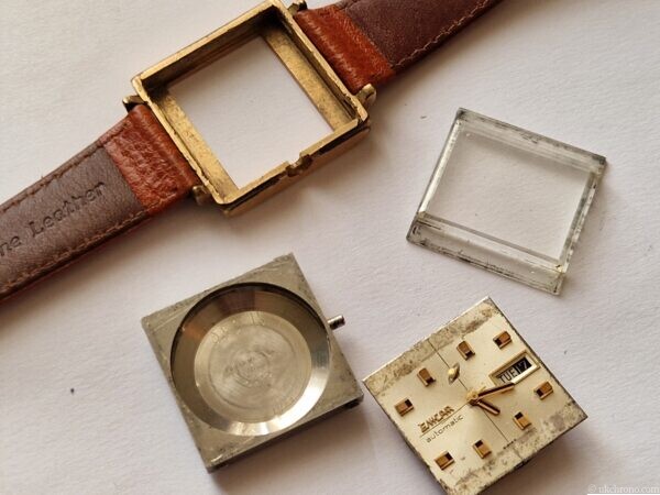 vintage ENICAR Sherpa 100 watch TV Cased Gold plated