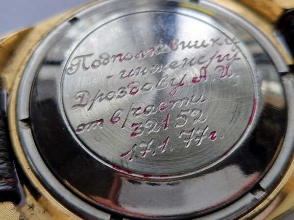 vintage Military SLAVA automatic day date watch
