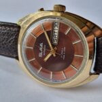 vintage Military SLAVA automatic day date watch
