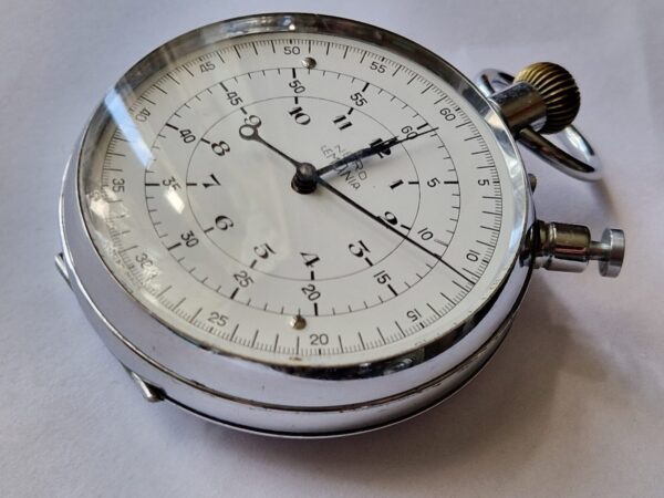 vintage Nero LEMANIA Stop Watch 12Hr counter for BBC