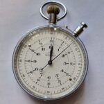 vintage Nero LEMANIA Stop Watch 12Hr counter for BBC