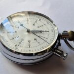 vintage Nero LEMANIA Stop Watch 12Hr counter for BBC