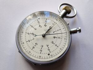 vintage Nero LEMANIA Stop Watch 12Hr counter for BBC 5 vintage Nero LEMANIA Stop Watch 12Hr counter for BBC