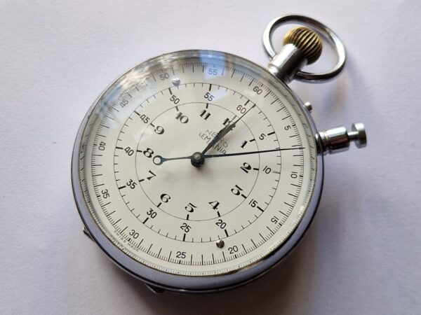 vintage Nero LEMANIA Stop Watch 12Hr counter for BBC