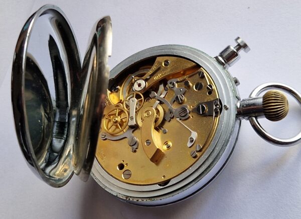 vintage Nero LEMANIA Stop Watch 12Hr counter for BBC