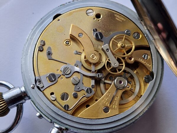 vintage Nero LEMANIA Stop Watch 12Hr counter for BBC