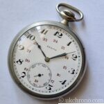 vintage Zenith open face pocket watch fitted with the hand-wound Zenith Calibre 18-28-31 movement.
