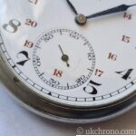 vintage Zenith open face pocket watch fitted with the hand-wound Zenith Calibre 18-28-31 movement.