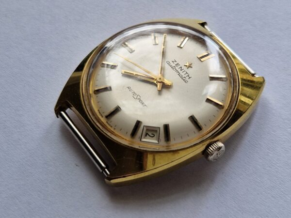 vintage gents ZENITH Auto Sport gold plated watch cal 2552 PC