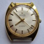 vintage gents ZENITH Auto Sport gold plated watch cal 2552 PC