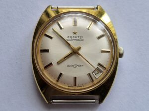 vintage gents ZENITH Auto Sport gold plated watch 5 vintage gents ZENITH Auto Sport gold plated watch cal 2552 PC