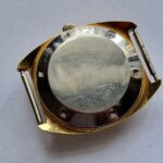 vintage gents ZENITH Auto Sport gold plated watch