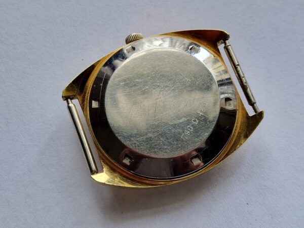 vintage gents ZENITH Auto Sport gold plated watch