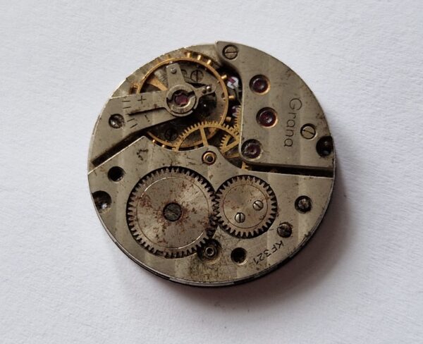 Military Grana Cal. KF 321 Manual Wind Watch Movement For Parts / Restoration