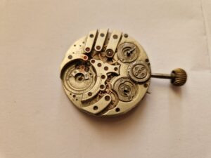 Antique Double Barrel Pocket Watch Movement incomplete project Antique Double Barrel Pocket Watch Movement incomplete project