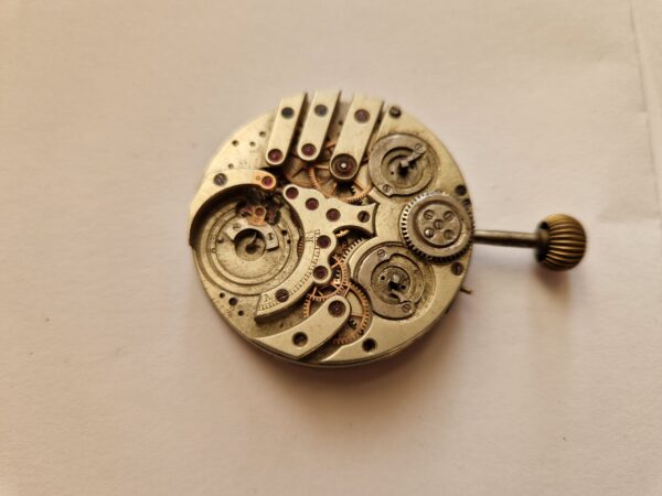 Antique Double Barrel Pocket Watch Movement incomplete project