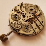 Antique Double Barrel Pocket Watch Movement incomplete project
