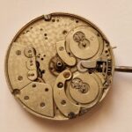 Antique Double Barrel Pocket Watch Movement incomplete project
