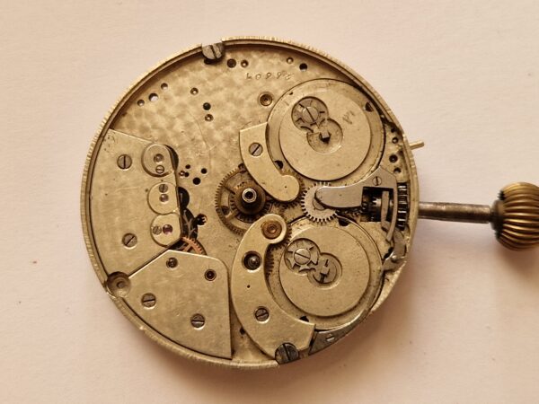 Antique Double Barrel Pocket Watch Movement incomplete project