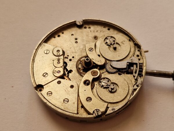 Antique Double Barrel Pocket Watch Movement incomplete project
