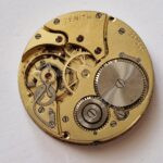 Antique Zenith 16 Size Pocket Watch Movement With Enamel Dial Circa 1915 – 40.3mm